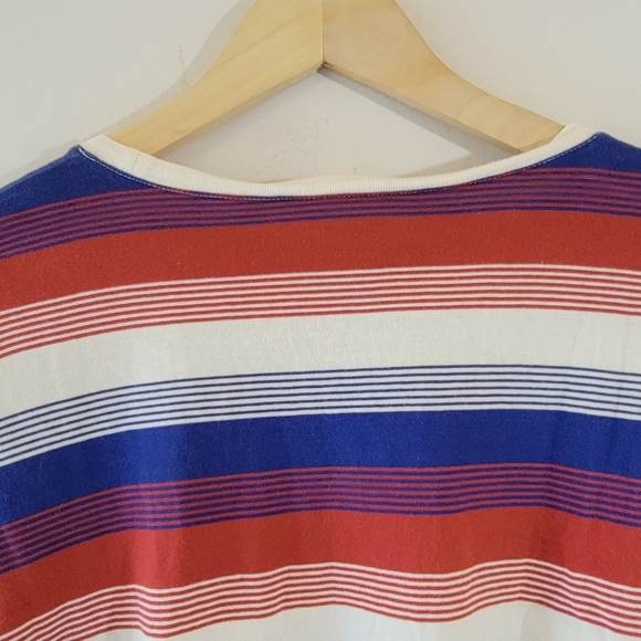 Madewell Women's Plus Size Sweatshirt 2X Multicolored Stripe Long Sleeve Cozy - Picture 7 of 12